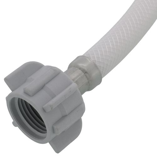 Main product image of 12" Reinforced Vinyl Hose Faucet Supply Connector w/ Celcon Nut, Lead Free (1/2" IPS x 1/2" IPS)