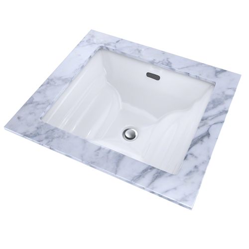 Main product image of LT626G#01 Aimes Rectangular Undermount Bathroom Sink w/ CEFIONTECT (Cotton White)