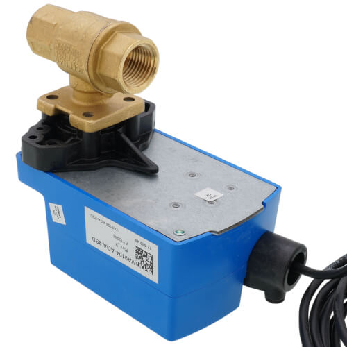 Main product image of 1/2" NPT 2-Way Brass Valve with VA9104 Non-Floating Point Actuator