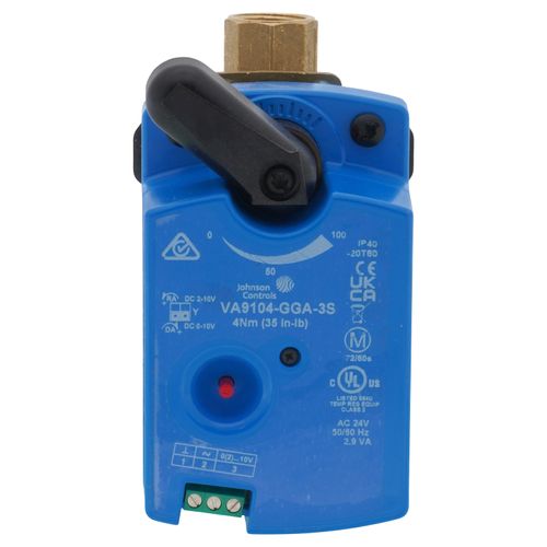 Main product image of 1/2" NPT 2-Way Brass Valve with VA9104 Proportional Actuator