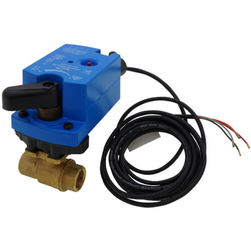 Main product image of 1/2" NPT 2-Way Brass Valve with VA9104 Proportional Actuator