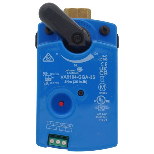 Main product image of 1/2" NPT 2-Way Brass Valve with VA9104 Proportional Actuator