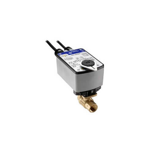 Main product image of 1" NPT 2-Way Brass Valve with VA9203 Floating On/Off Actuator