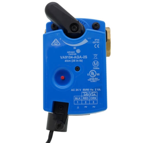 Main product image of 1" NPT 2-Way Brass Valve with VA9104 Proportional Actuator