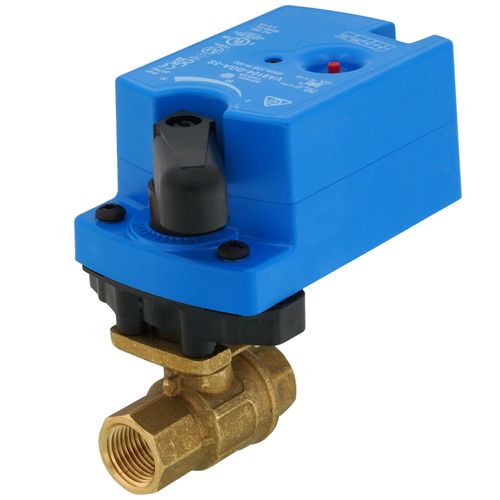 Main product image of 1/2" NPT 2-Way Stainless Steel Valve w/ VA9104 Proportional Actuator w/ Screw Terminals