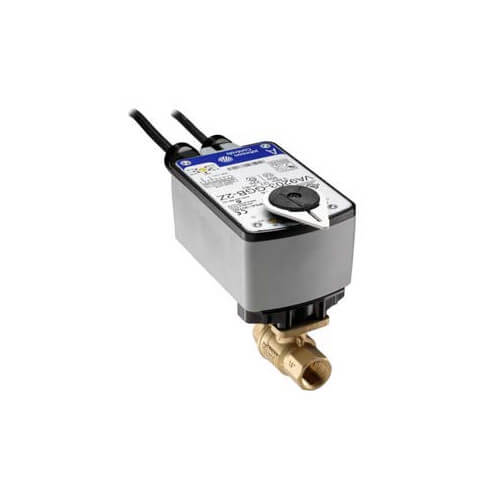 Main product image of 1/2" NPT 2-Way Brass Valve with VA9203 85 to 264V On/Off Actuator