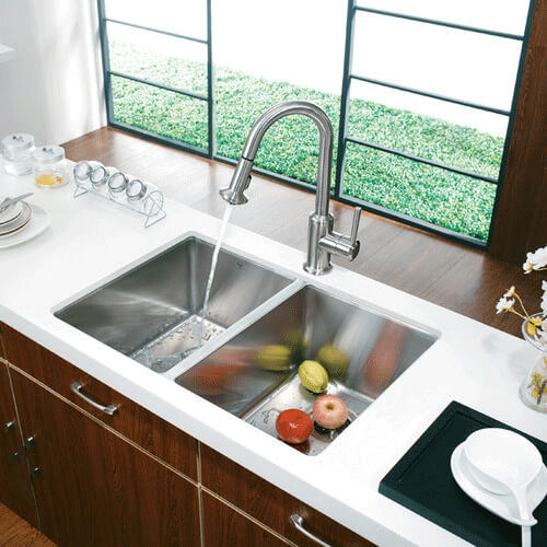 VG14001 - Vigo VG14001 - Undermount Stainless Steel Kitchen Sink w ...