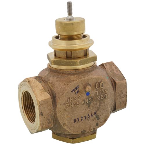 Main product image of 1-1/4" NPT 2 Way Normally Closed Mixing Valve Body (18.5 Cv)