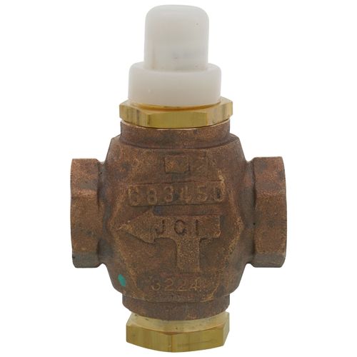 Main product image of 1/2" NPT 3 Way Mixing Valve Body, Slotted Stem w/ Small Bonnet (4.6 Cv)