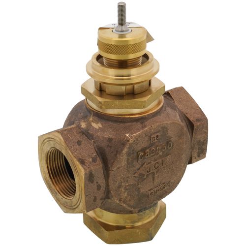 Main product image of 1-1/4" NPT 3 Way Mixing Valve Body (18.5 Cv)