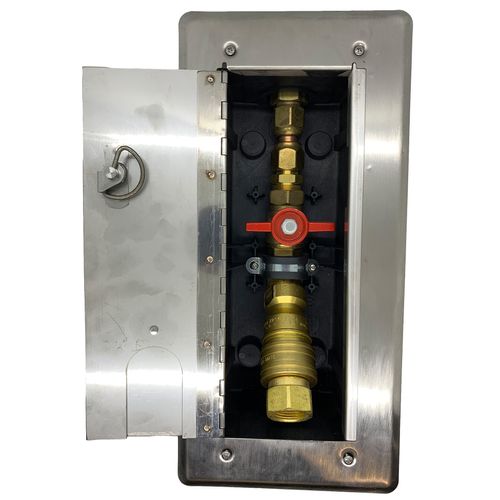 Main product image of Concrete Deck Versatile Gas Plug with 3/4" NPT Inlet x 3/4" Quick Disconnect Outlet