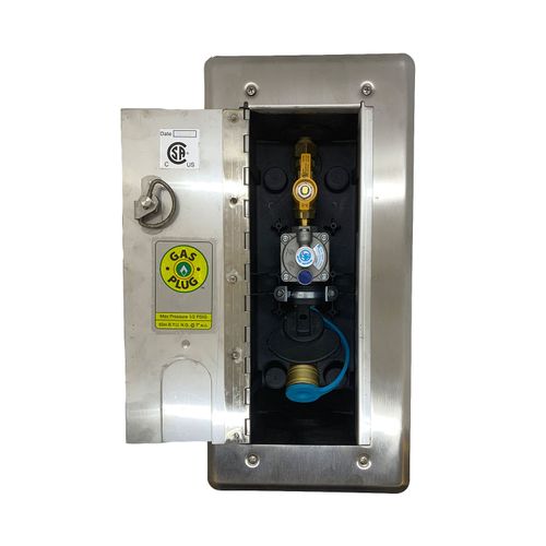 Main product image of Concrete Deck Versatile Gas Plug with 3/4" NPT Inlet x 3/8" Quick Disconnect Outlet, 2 PSI