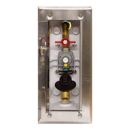 Main product image of Exterior Versatile Gas Plug with 1/2" NPT Inlet x 3/8" Quick Disconnect Outlet, 2 PSI
