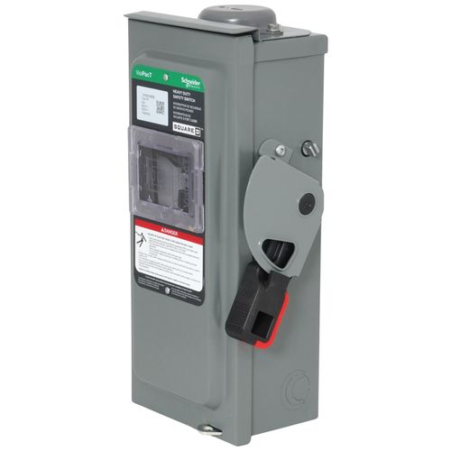 Main product image of VisiPacT 30A Fused Heavy Duty Safety Switch, 3 Pole, NEMA 3R Enclosure w/ Viewing Window & Neutral Installed (600VAC)