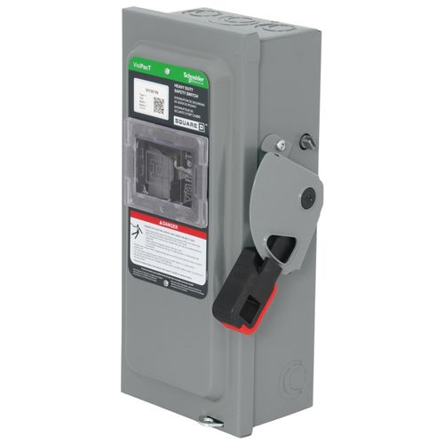 Main product image of VisiPacT 30A Fused Heavy Duty Safety Switch, 3 Pole, NEMA 1 Enclosure w/ Viewing Window & Neutral Installed (600VAC)