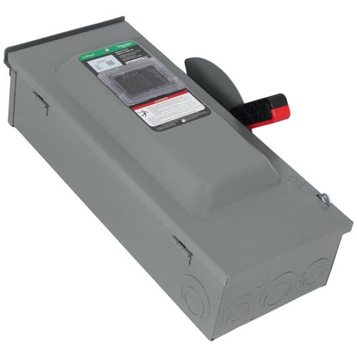 Main product image of VisiPacT 100A Fused Heavy Duty Safety Switch, 3 Pole, NEMA 3R Enclosure w/ Viewing Window (600VAC)