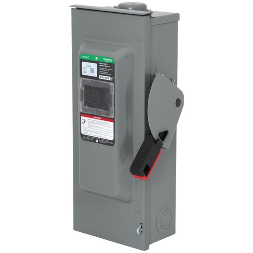 Main product image of VisiPacT 100A Fused Heavy Duty Safety Switch, 3 Pole, NEMA 3R Enclosure w/ Viewing Window (600VAC)