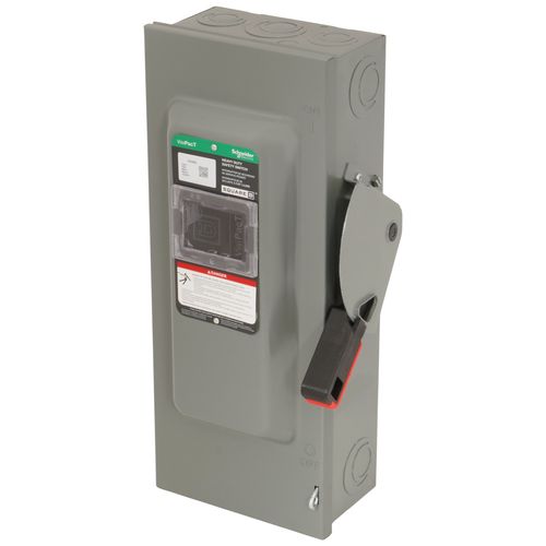 Main product image of VisiPacT 100A Fused Heavy Duty Safety Switch, 3 Pole, NEMA 1 Enclosure w/ Viewing Window (600VAC)