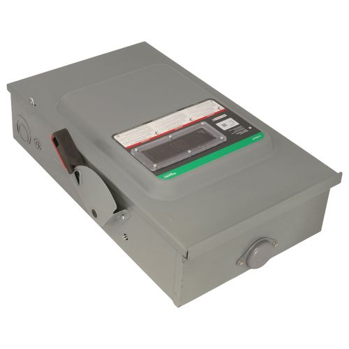 Main product image of VisiPacT 200A Fused Heavy Duty Safety Switch, 3 Pole, NEMA 3R Enclosure w/ Viewing Window (600VAC)
