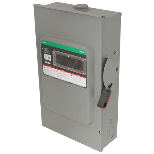 Main product image of VisiPacT 200A Fused Heavy Duty Safety Switch, 3 Pole, NEMA 3R Enclosure w/ Viewing Window (600VAC)