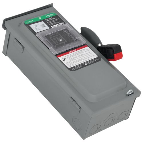 Main product image of VisiPacT 30A Non-Fused Heavy Duty Safety Switch, 3 Pole, NEMA 3R Enclosure w/ Viewing Window (600VAC)