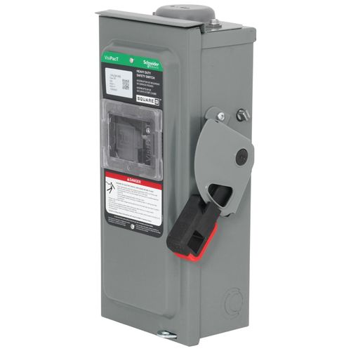 Main product image of VisiPacT 30A Non-Fused Heavy Duty Safety Switch, 3 Pole, NEMA 3R Enclosure w/ Viewing Window (600VAC)