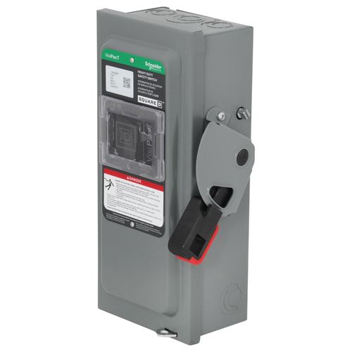 Main product image of VisiPacT 30A Non-Fused Heavy Duty Safety Switch, 3 Pole, NEMA 1 Enclosure w/ Viewing Window (600VAC)