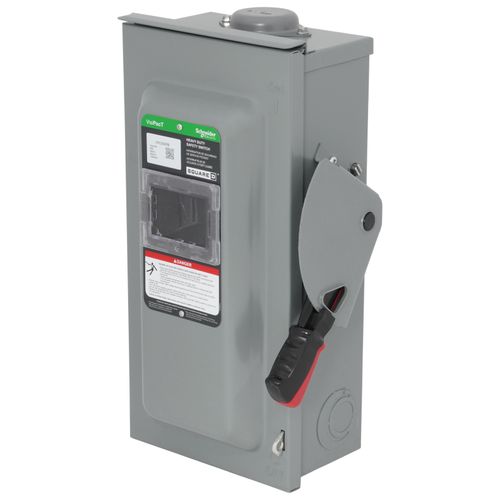 Main product image of VisiPacT 60A Non-Fused Heavy Duty Safety Switch, 3 Pole, NEMA 3R Enclosure w/ Viewing Window (600VAC)