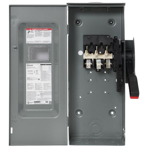 Main product image of VisiPacT 100A Non-Fused Heavy Duty Safety Switch, 3 Pole, NEMA 3R Enclosure w/ Viewing Window (600VAC)