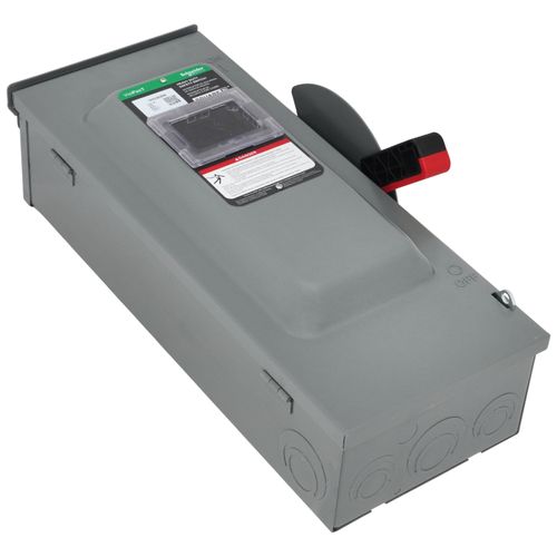 Main product image of VisiPacT 100A Non-Fused Heavy Duty Safety Switch, 3 Pole, NEMA 3R Enclosure w/ Viewing Window (600VAC)