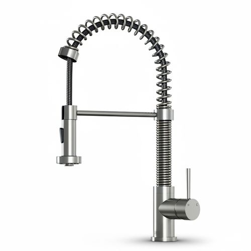 Main product image of Edison Single Handle Pull-Down Sprayer Kitchen Faucet (Stainless Steel), VG02001ST
