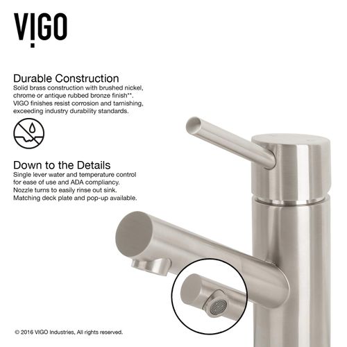 Main product image of Noma Single Handle Bathroom Faucet (Brushed Nickel), VG01009BN