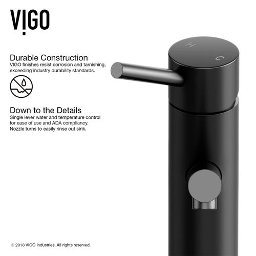 Main product image of Noma Single Handle Bathroom Faucet (Matte Black), VG01009MB