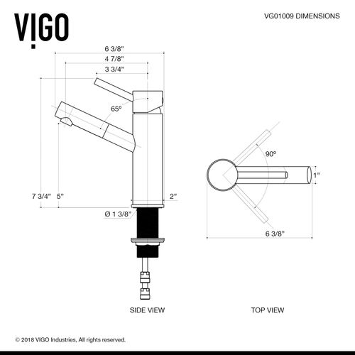 Main product image of Noma Single Handle Bathroom Faucet (Matte Black), VG01009MB