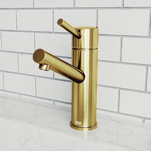 Main product image of Noma Single Handle Bathroom Faucet (Matte Brushed Gold), VG01009MG