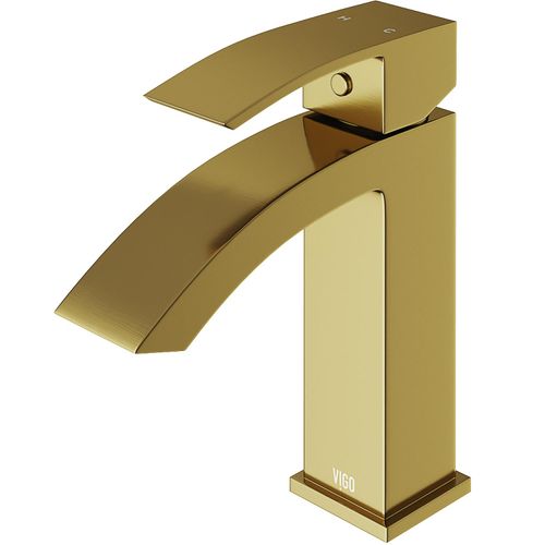 Main product image of Satro Single Handle Bathroom Faucet (Matte Brushed Gold), VG01015MG