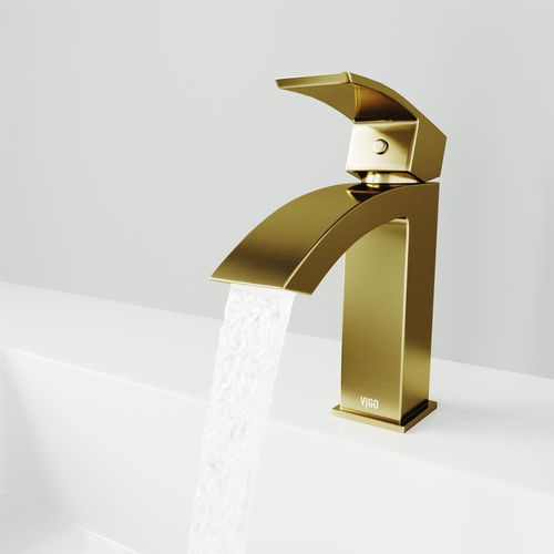 Main product image of Satro Single Handle Bathroom Faucet (Matte Brushed Gold), VG01015MG