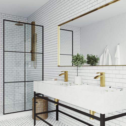 Main product image of Satro Single Handle Bathroom Faucet (Matte Brushed Gold), VG01015MG