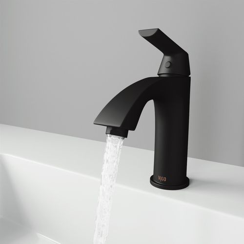 Main product image of Penela Single Handle Bathroom Faucet (Matte Black), VG01028MB