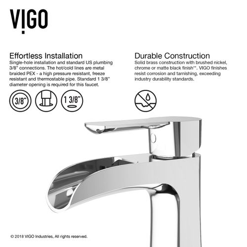 Main product image of Paloma Single Handle Bathroom Faucet (Chrome), VG01041CH
