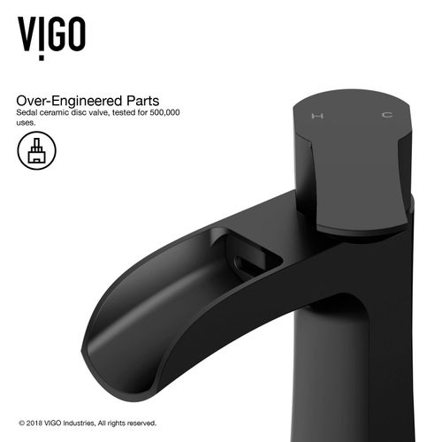 Main product image of Paloma Single Handle Bathroom Faucet (Matte Black), VG01041MB