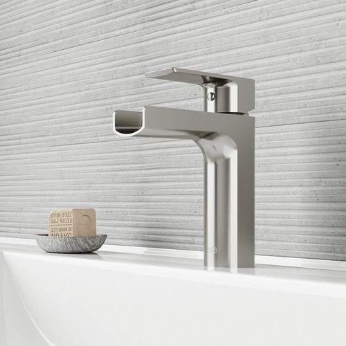 Main product image of Ileana Single Handle Bathroom Faucet (Brushed Nickel), VG01042BN