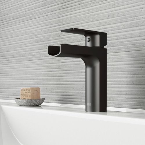 Main product image of Ileana Single Handle Bathroom Faucet (Matte Black), VG01042MB