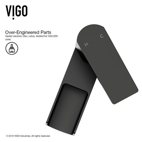 Main product image of Ileana Single Handle Bathroom Faucet (Matte Black), VG01042MB