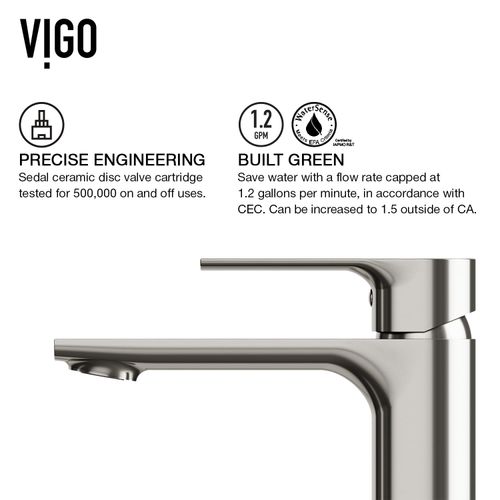 Main product image of Davidson Single Handle Bathroom Faucet (Brushed Nickel), VG01043BN