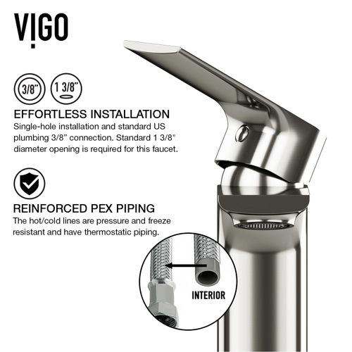 Main product image of Davidson Single Handle Bathroom Faucet (Brushed Nickel), VG01043BN