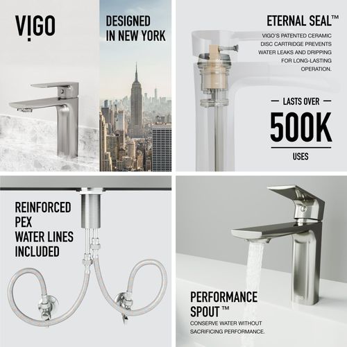 Main product image of Davidson Single Handle Bathroom Faucet (Brushed Nickel), VG01043BN