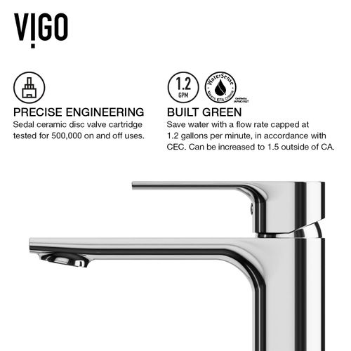 Main product image of Davidson Single Handle Bathroom Faucet (Chrome), VG01043CH