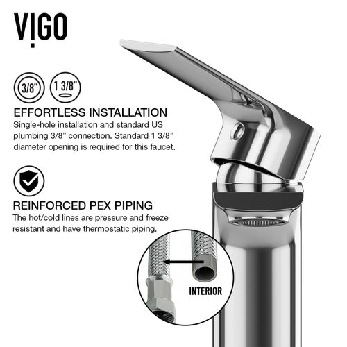 Main product image of Davidson Single Handle Bathroom Faucet (Chrome), VG01043CH