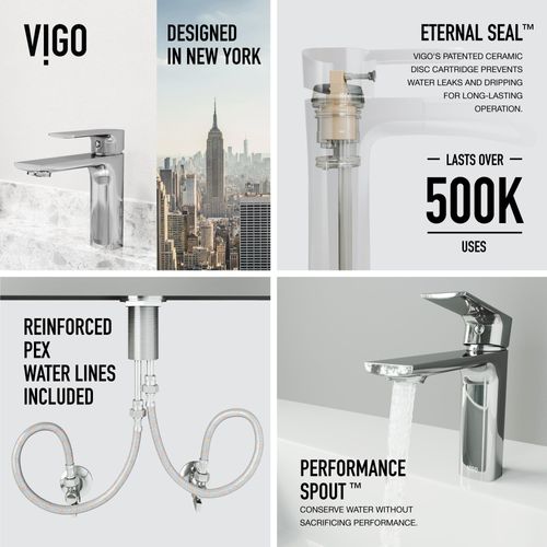 Main product image of Davidson Single Handle Bathroom Faucet (Chrome), VG01043CH